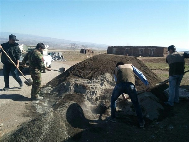 گروه جهادی حیدریون، عازم روستای حیدر آباد اردبیل شد