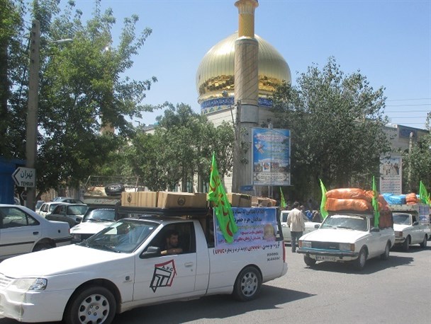 ارسال چهارمین محموله کمک های مردمی شهرستان هریس به جبهه ی مقاومت اسلامی