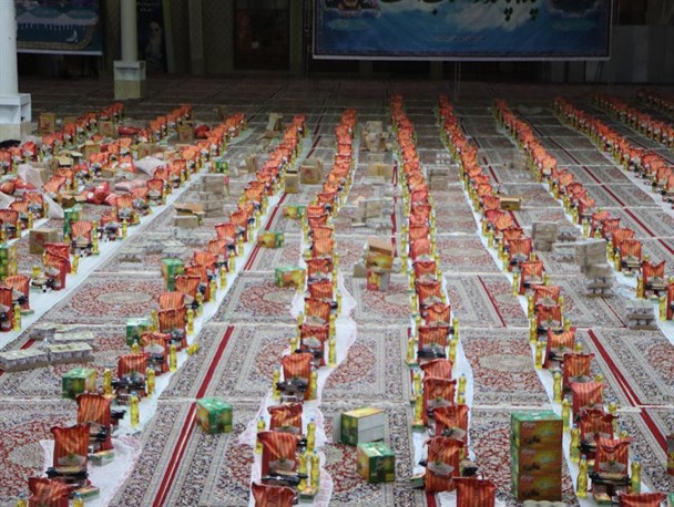 توزیع ۶۵۰۰ بسته معیشتی در رزمایش ملی کمک مومنانه در خراسان شمالی + فیلم