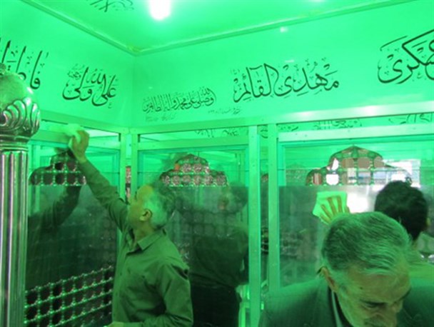 امامزاده سید ابراهیم (ع) زنجان غبار روبی شد+تصاویر