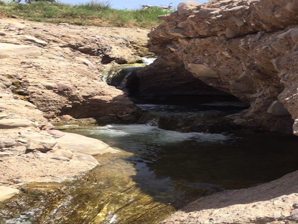 آبشار و چشمه «قله سنگی» در روستای «علی آباد دامن» رشتخوار