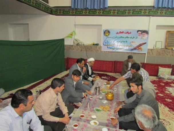 طرح ضیافت افطاری در روستای محمدآباد شهرستان جاجرم
