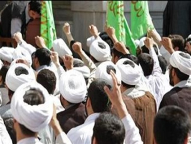 طلاب و روحانیون استان کرمانشاه تجمع کردند