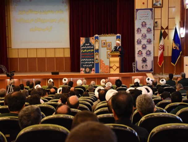 آیین تکریم و معارفه مسئول دفتر نمایندگی ولی فقیه در سپاه حضرت عباس(ع) در اردبیل+ عکس