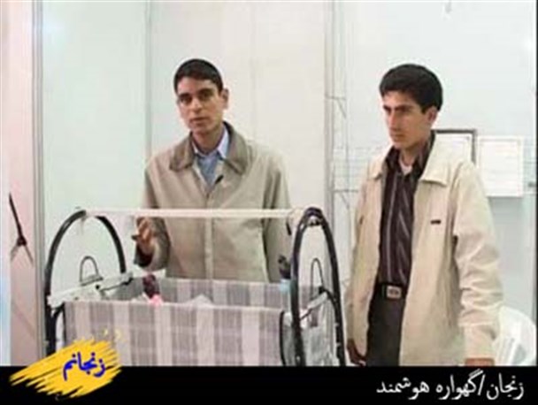 گهواره هوشمند که مجهز به سنسور حساس به صدای همان کودک است