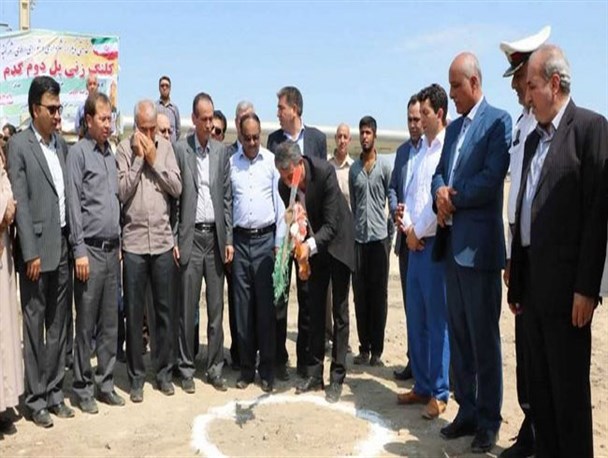 کلنگ عملیات اجرایی پل دوم گدم آباد گنبد زده شد