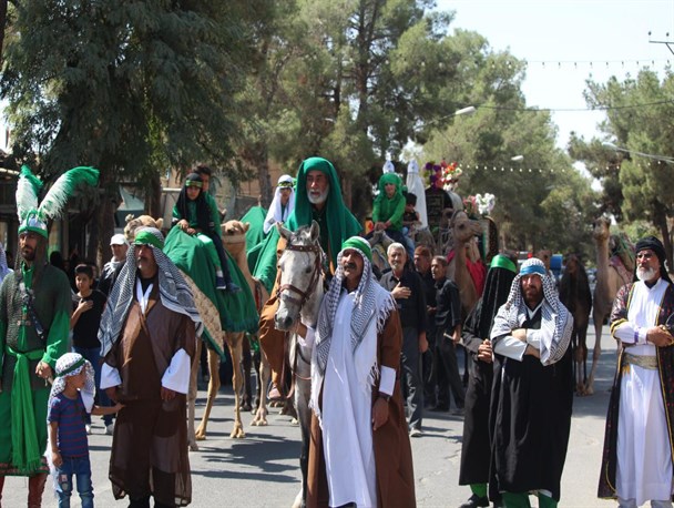 ورود نمادین کاروان امام حسین (ع) به کربلا در خلیل آباد