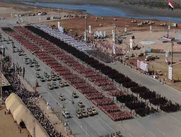 رژه بی‌سابقه ارتش یمن در الحدیده