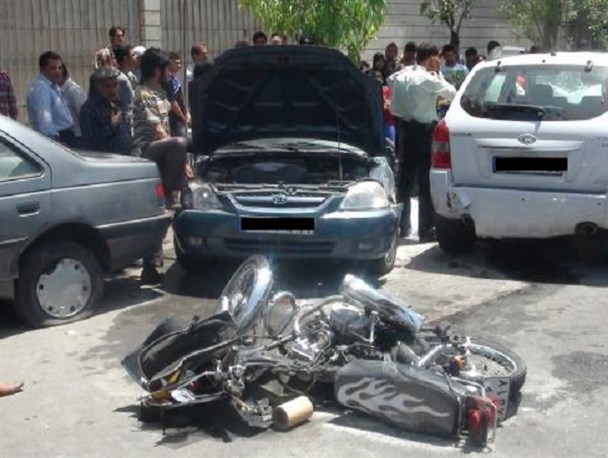تصادف موتورسیکلت در آستارا حادثه آفرید