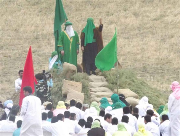 بازسازی واقعه غدیر در گرمی+تصاویر