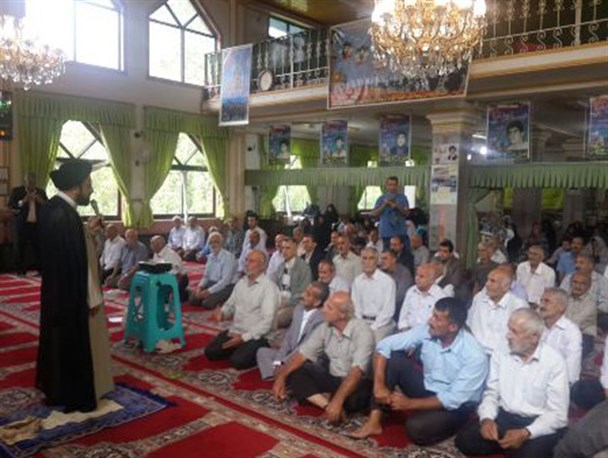 مراسم تکریم از سالمندان در روستای اسبچین عباس‌آباد +تصاویر