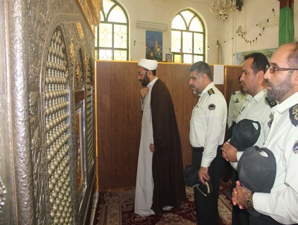 زیارت امامزاده مجید توسط پرسنل انتظامی شهرستان کردکوی