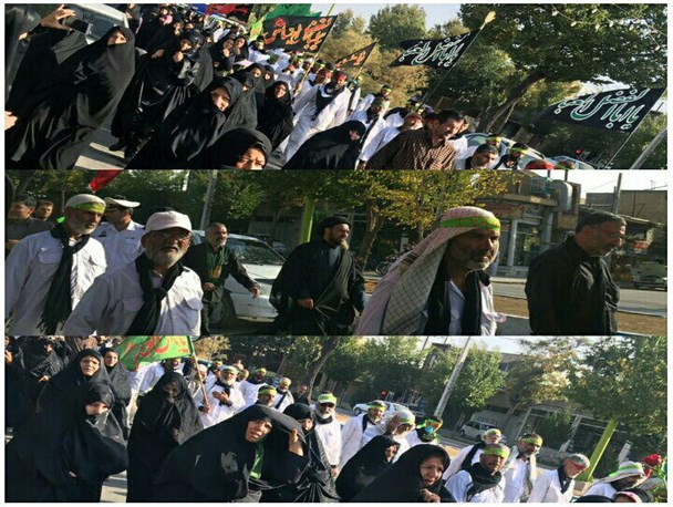 کاروان پیاده انصارالحسین به بروجن رسید