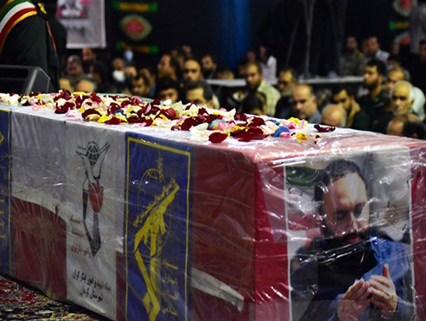 تشییع پیکر مطهر شهید سید حمید رضا هاشمی در کرمان