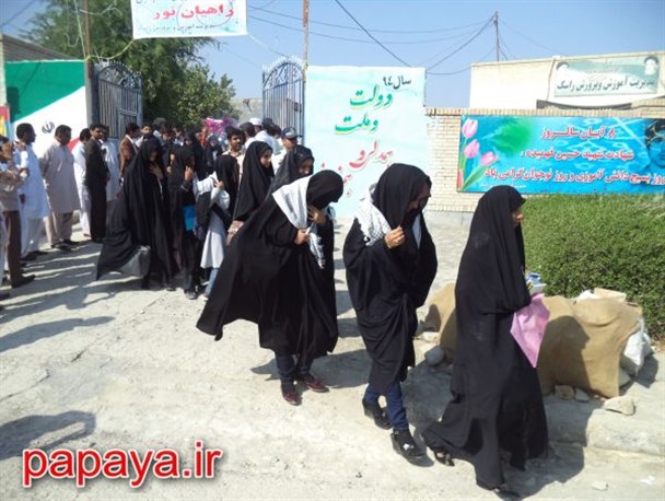 اعزام ۱۳۰ دانش آموز دختر شهرستان سرباز به اردوهای راهیان نور
