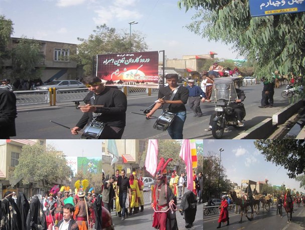 حرکت نمادین کاروان اسرای کربلا در قم/ تصاویر