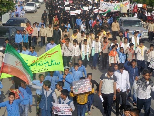 راهپیمایی روز مبارزه با استکبار جهانی در ۲ نقطه شهرستان رودبار جنوب برگزار می شود