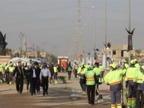 اعزام گروه ۳۰ نفره خدمات شهری شهرداری اصفهان به کربلای معلی