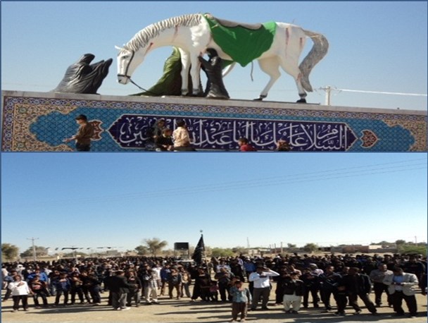 نوای یا حسین(ع) در میدان عاشورا رودبارطنین انداز شد/تصاویر