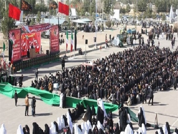 اجتماع بزرگ اربعین حسینی در ورزنه/ تصاویر