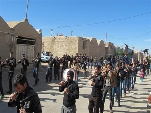 برگزاری مراسم اربعین در مزرعه عرب جرقویه/ تصاویر