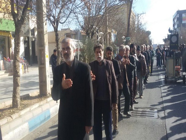 برپایی دسته عزاداری امام رضا (ع) در شهرستان زرندیه+تصاویر