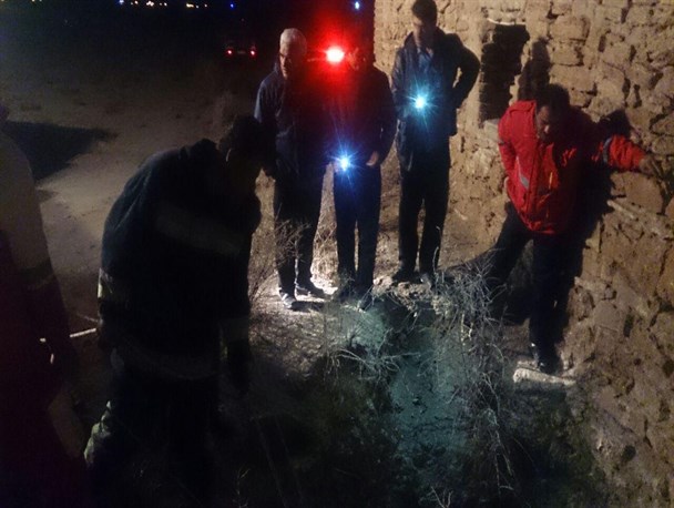 سقوط به چاه  آب در روستای شیر امین  آذرشهر