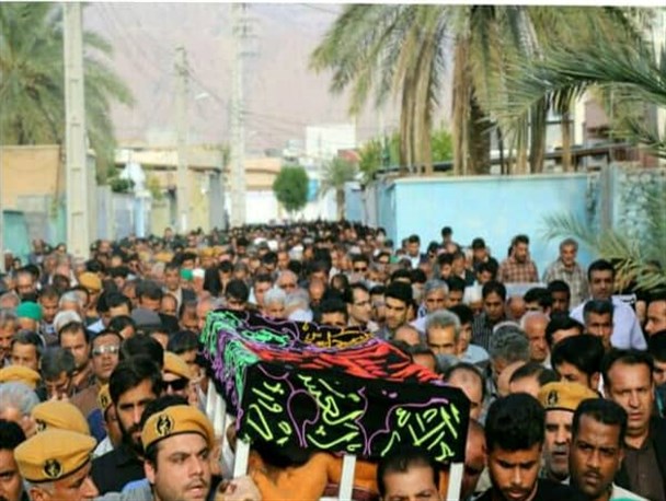مراسم تشییع پیکر خبرنگار بوشهری در دشتی برگزار شد+ تصاویر