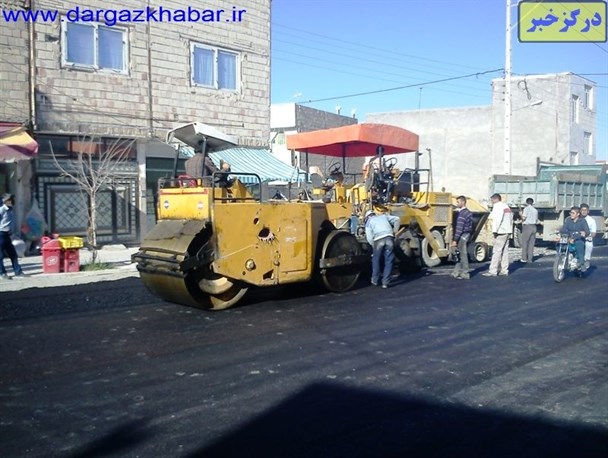 بوی خوش آسفالت در شهرک فریدونی درگز پخش شد