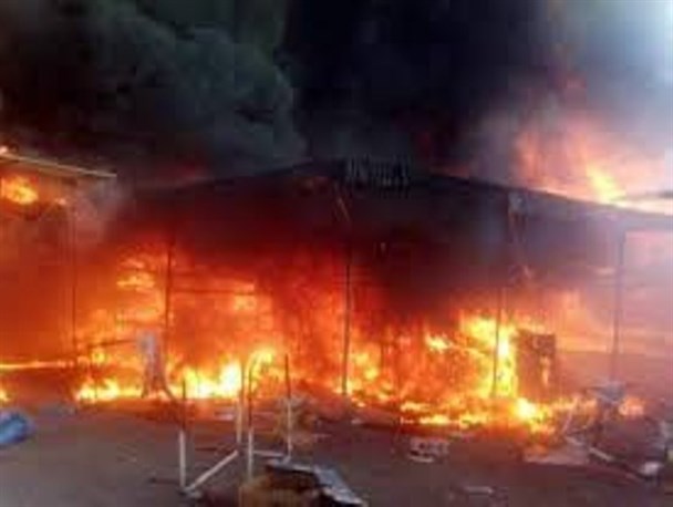 فوت یک نفر در آتش سوزی کمپ ترک اعتیاد بیجار