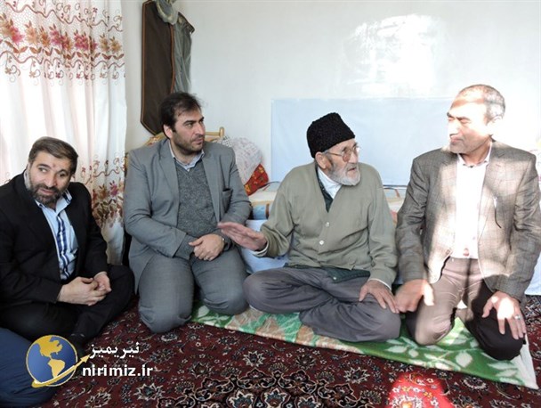 از سالخورده ترین رزمنده بسیجی استان تجلیل شد+تصاویر