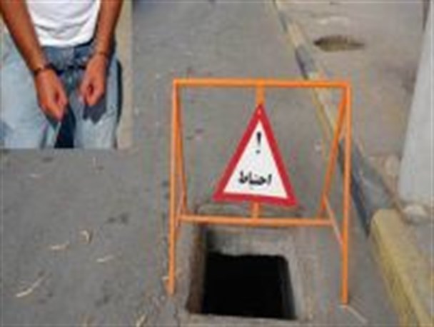 سارق حفاظ های فلزی پل ، توسط پلیس ملایر دستگیر شد