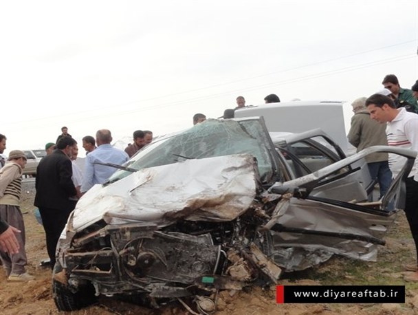 جان باختن 3نفر در تصادف در محور خنداب+عکس