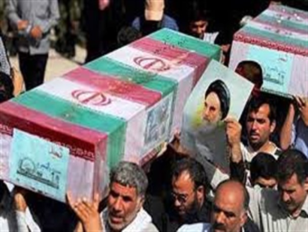 مراسم استقبال از چهار شهید گمنام در فرودگاه ایلام برگزار شد