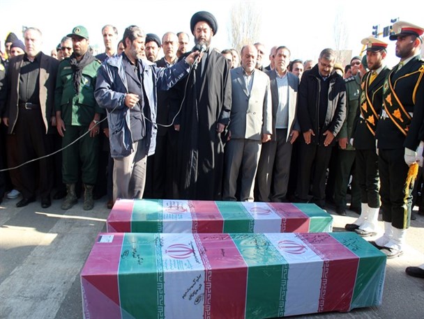 دو شهید گمنام دوران دفاع مقدس در اردبیل تشییع شدند