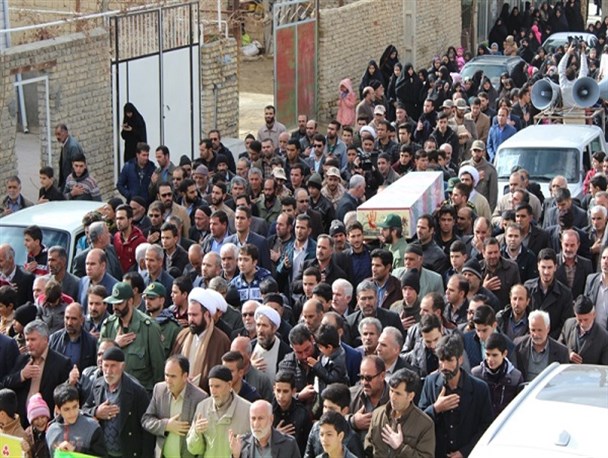 مسافران آسمانی بدرقه بهشت شدند/ خاکسپاری دو شهید گمنام در تلخاب+عکس