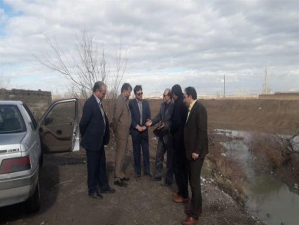 بازدید دادستان  ملکان از حریم رودخانه مردق چای