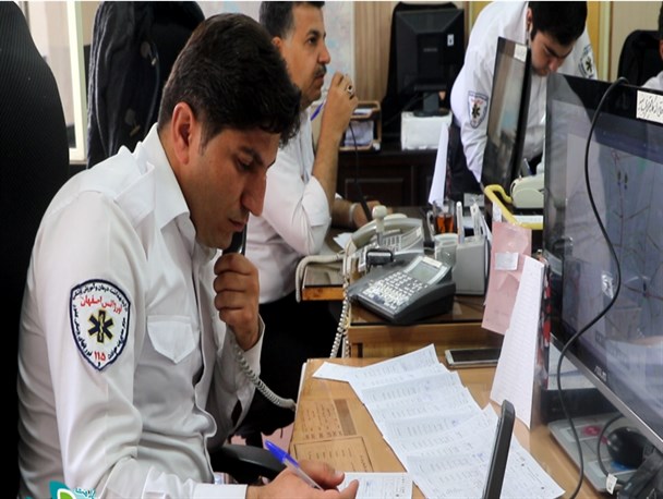 حال و هوای نوروزی اتاق فرمان اورژانس استان اصفهان/تصاویر
