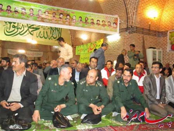 مجلس بزرگداشت شهدای سنگرساز بی سنگر و فرهنگی مرند برگزار شد + تصاویر