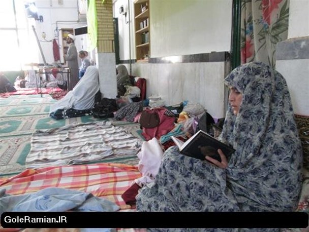 مراسم افتتاحیه آیین معنوی اعتکاف در شهرستان رامیان +تصاویر