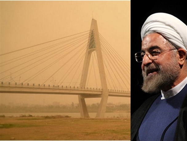 خوزستان غرق خاک، دولت غرق رای جمع کردن!