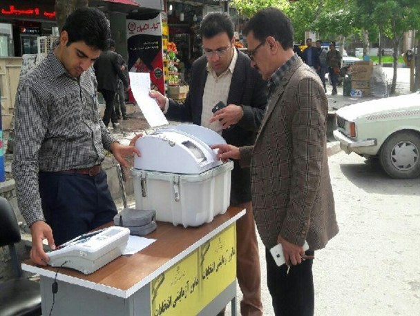 گزارش تصویری برگزاری مانور انتخاباتی در نهاوند