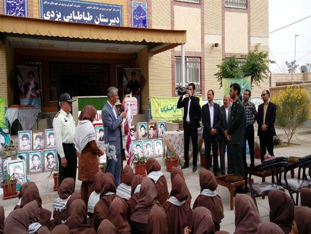 زنگ سپاس درمدارس شهرستان سرایان طنین اندازشد