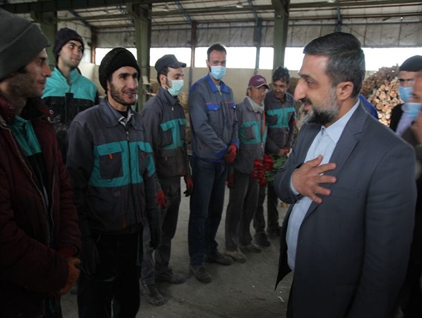 حضور مسئولین اردبیل در جمع کارگران+ عکس