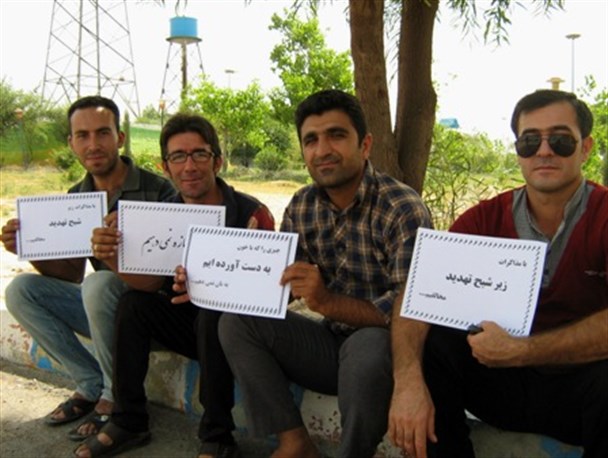 گچسارانی ها به "کمپین ما اجازه نمی دهیم " پیوستند+ تصاویر