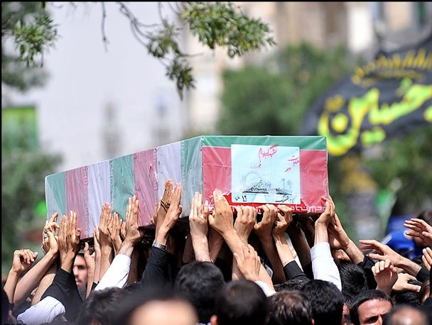 پیکر مطهر شهید ابراهیم محمدیان در قصرشیرین تشییع می شود