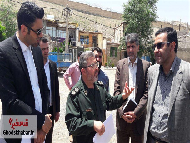 بازدید مسئولان شهرستانی از شهرک شهید عزیزی