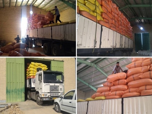 اقدام جهادی قرارگاه پیشرفت و آبادانی سپاه برای تامین نهاده دامی/ ششمین محموله وارد شهرستان طبس شد