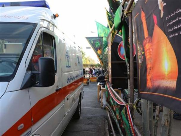 اورژانس زنجان آماده ارائه خدمات به عزادارن دسته حسینیه اعظم است