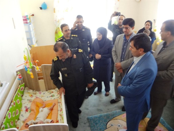 بازدید مدیرکل بهزیستی و فرمانده سپاه فتح از شیرخوارگاه گلهای یاسوج
